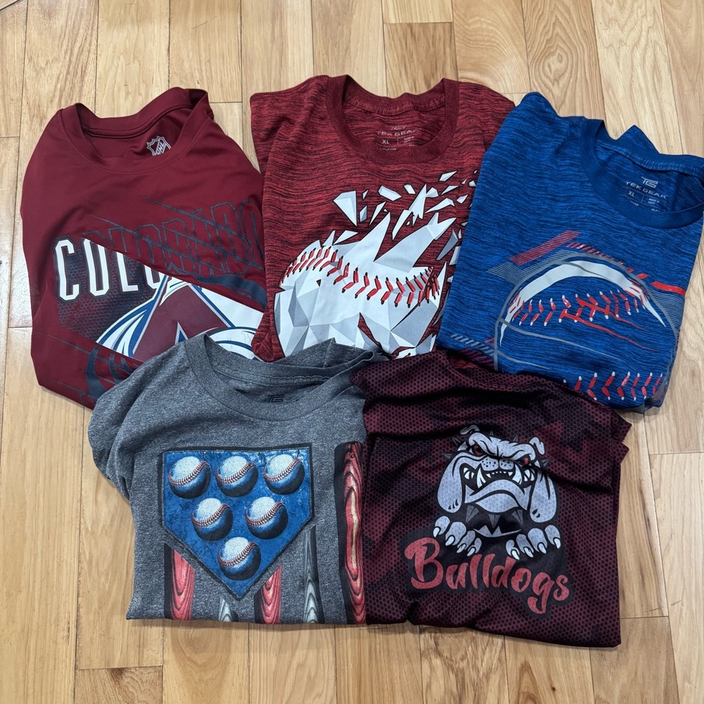 Boys athletic tees size XL